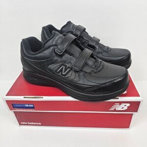 New Balance 577 Walking Tennis Shoes DSL-2 Black Women Size 7‎ 1/2 D Wide NIB
